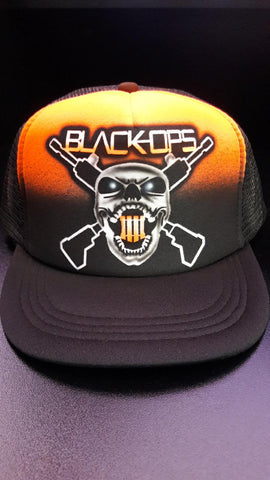 Airbrush Hat Call of Duty fan art design