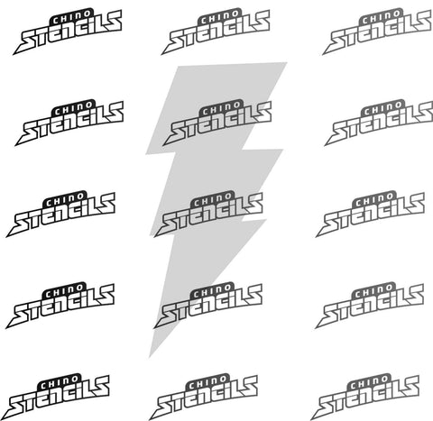Hero Shazam art stencil / template