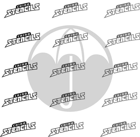 Umbrella 2 art stencil / template